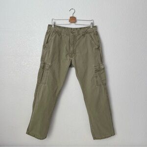 wrangler khaki cargo utility straight leg pants